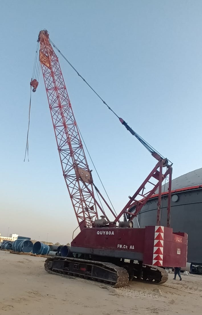 2008 Crawler Cranes, FUSHUN,  80 ton